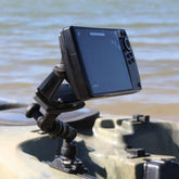 RAILBLAZA Universal Fish Finder Mount, R Lock Rectangular Base for Kayak and Canoe Fishing Boats, Compatible with , Lowrance,  and More
